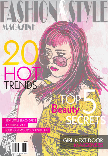 fashion magazine cover design template